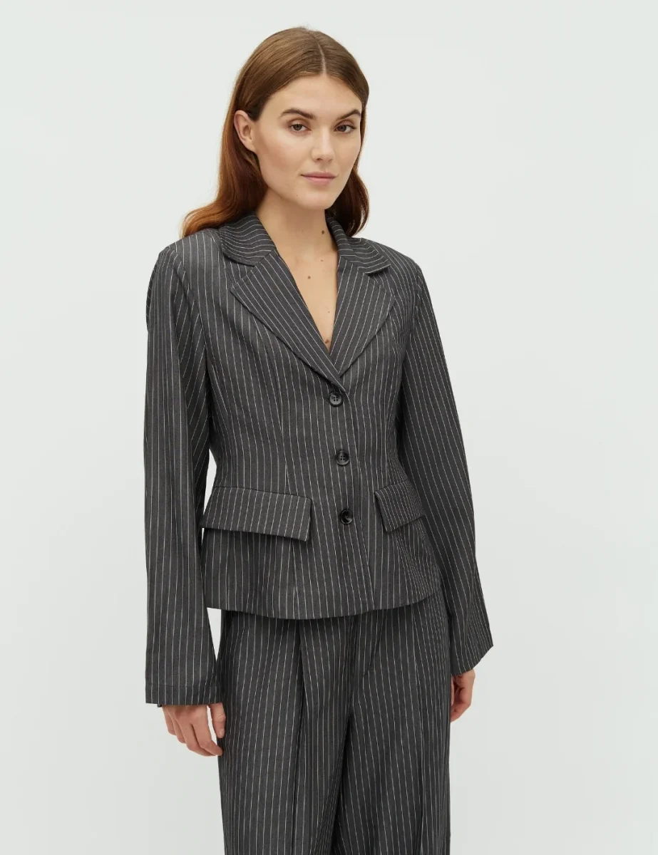 Anathea-M Blazer - Grey Pinestripe - Billede 2