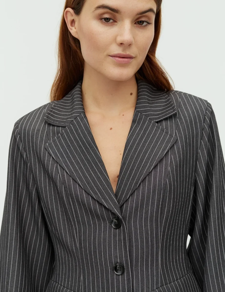 Anathea-M Blazer - Grey Pinestripe - Billede 3
