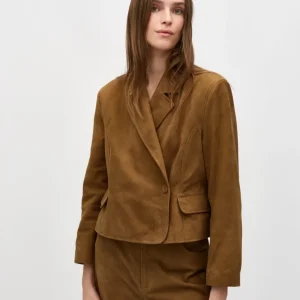Iva-M Blazer - Cognac Brown
