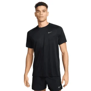 Stride SS Running Top, Herre, Black/Reflective Silv