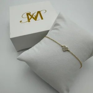 MK Armbånd med glitrende hjerte